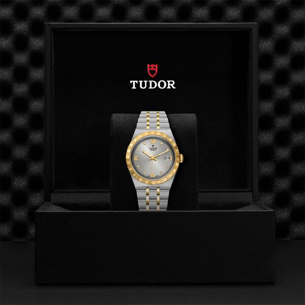 TUDOR Royal Automatic 38 mm Yellow Gold, Stainless Steel and Diamond