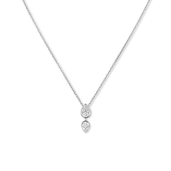 Joséphine Ronde D'Aigrettes White Gold and Diamond Necklace