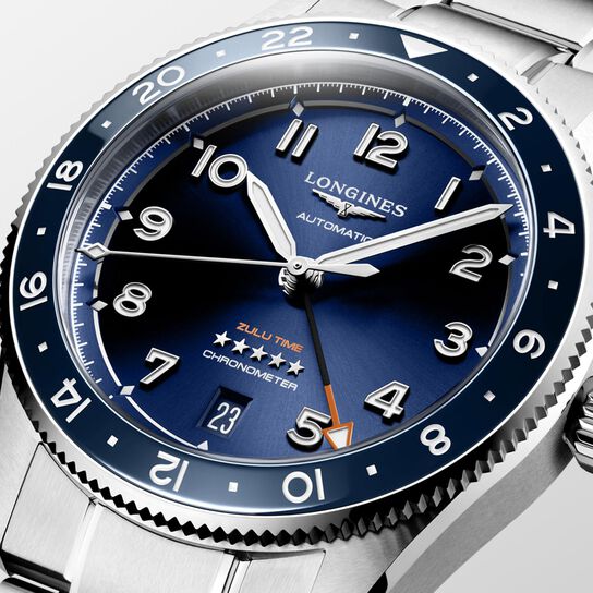 Longines Spirit Zulu Time Automatic GMT 39 mm Stainless Steel L3.802.4.93.6 Dial image number 3