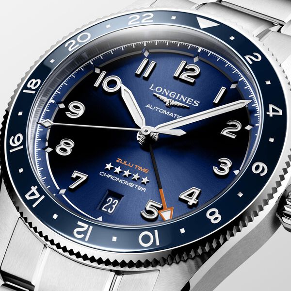 Spirit Zulu 39 mm GMT automatique en acier inoxydable