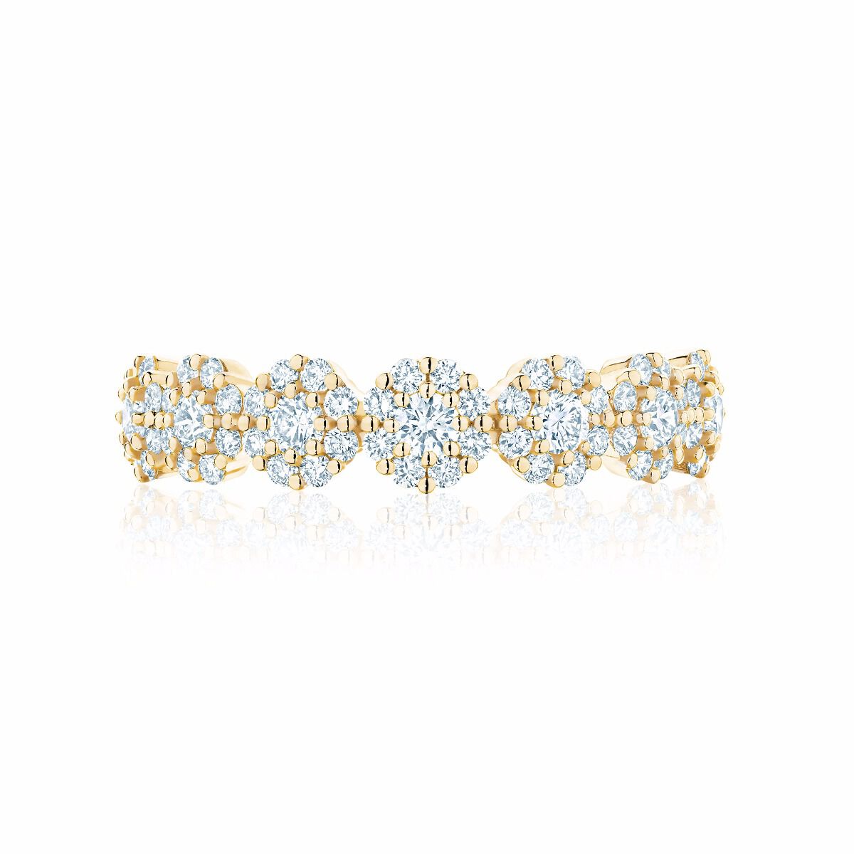 White gold cheap snowflake ring