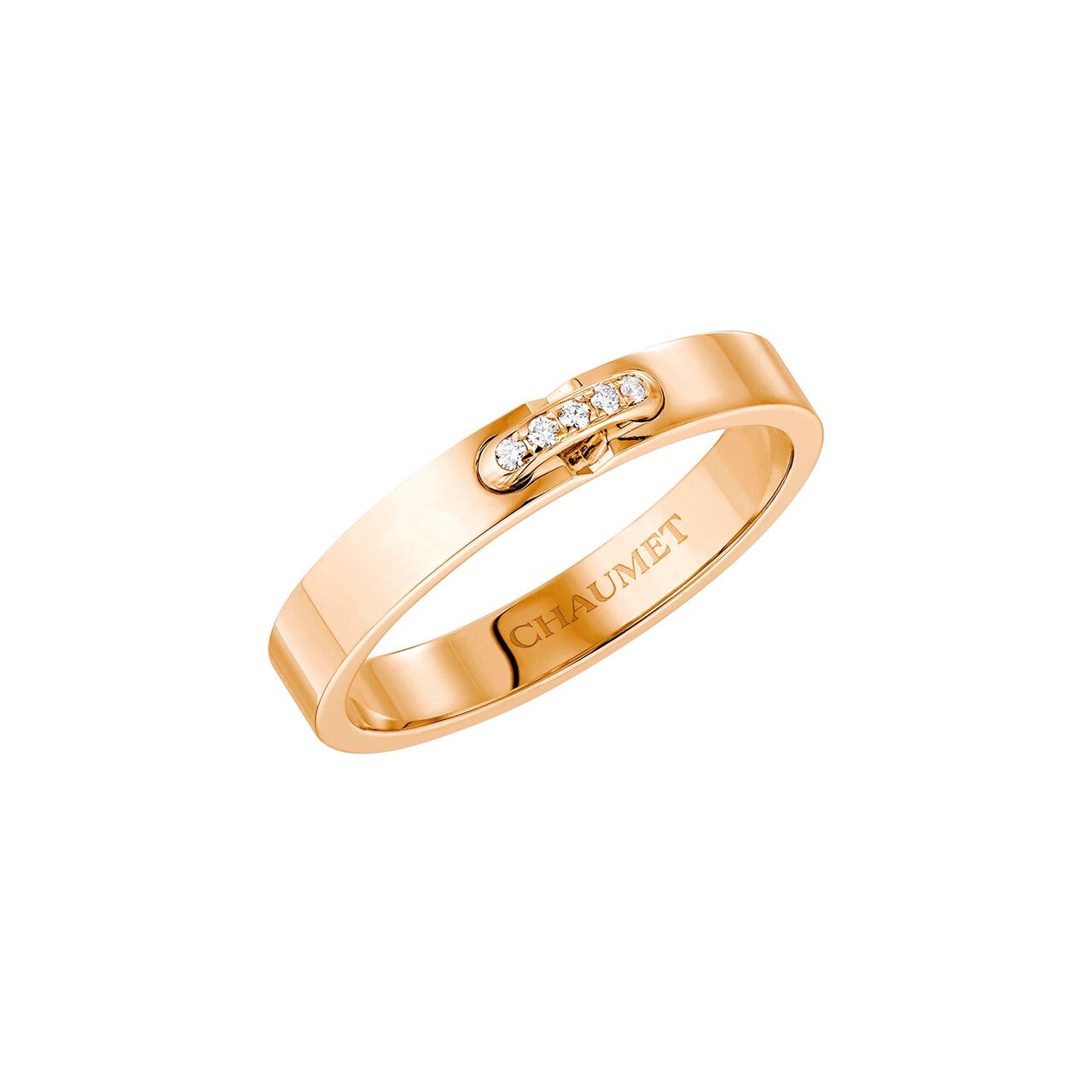 Chaumet Liens ÉVidence Rose Gold Diamond Wedding Band image number 0