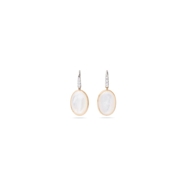 Siviglia Yellow Gold, Mother-of-Pearl and Diamond Earrings