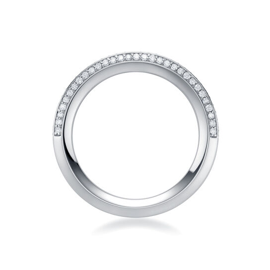 Half Eternity White Gold Diamond Wedding Band image number 1