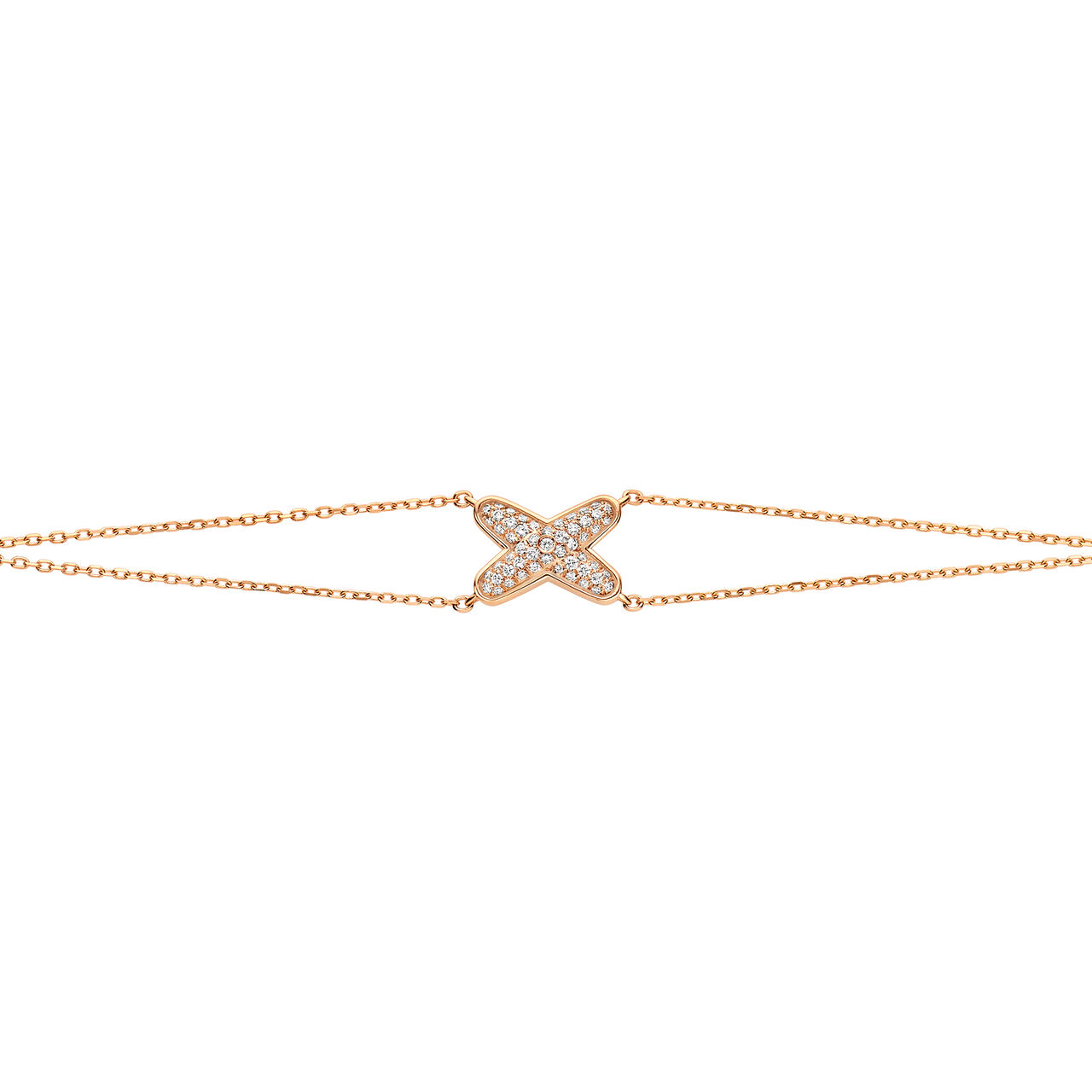 maison birks chaumet jeux de liens rose gold diamond bracelet 083222 image number 0