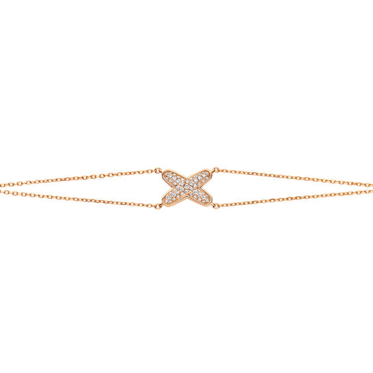 maison birks chaumet jeux de liens rose gold diamond bracelet 083222 image number 0