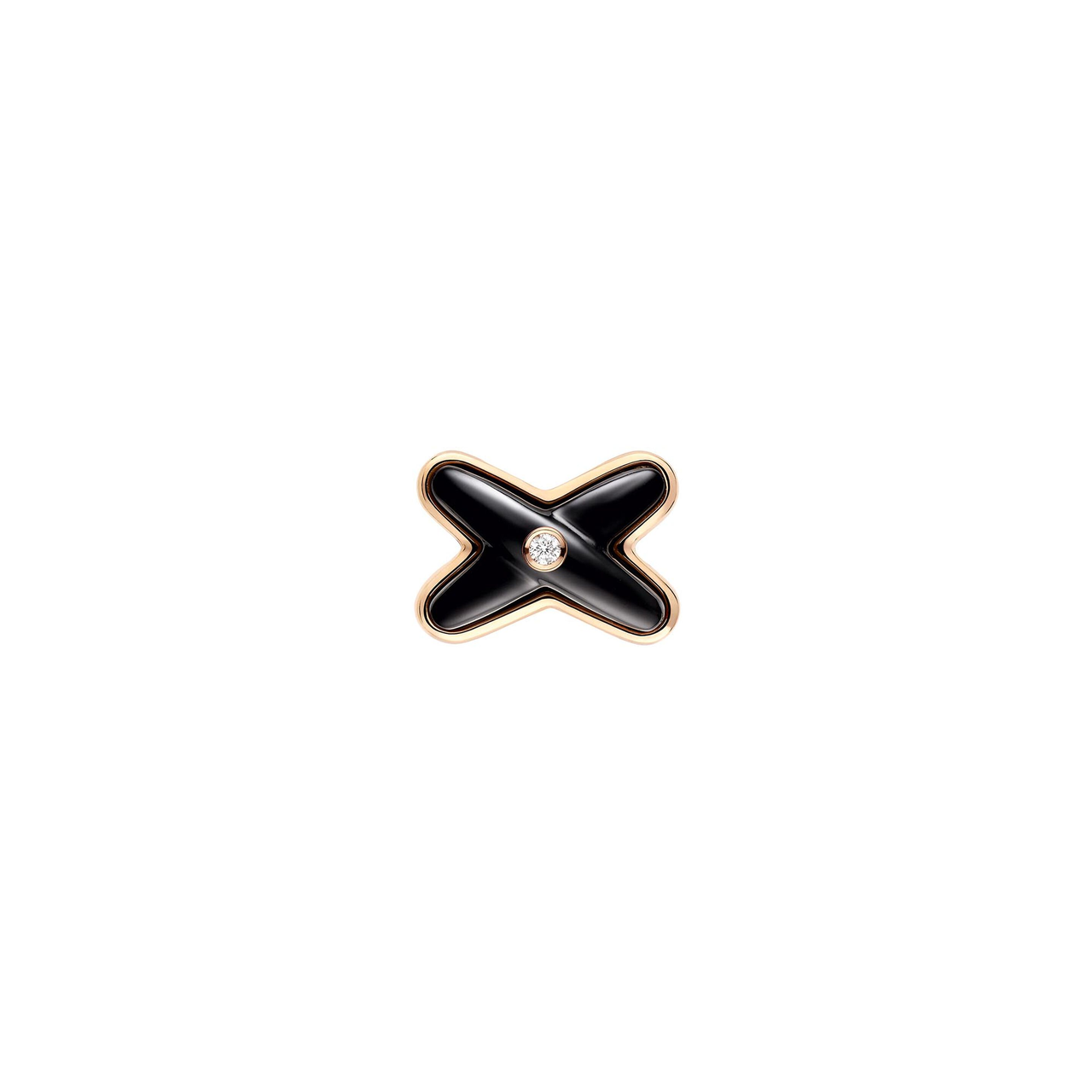 Chaumet Jeux de Liens Rose Gold and Onyx Single Earring image number 0