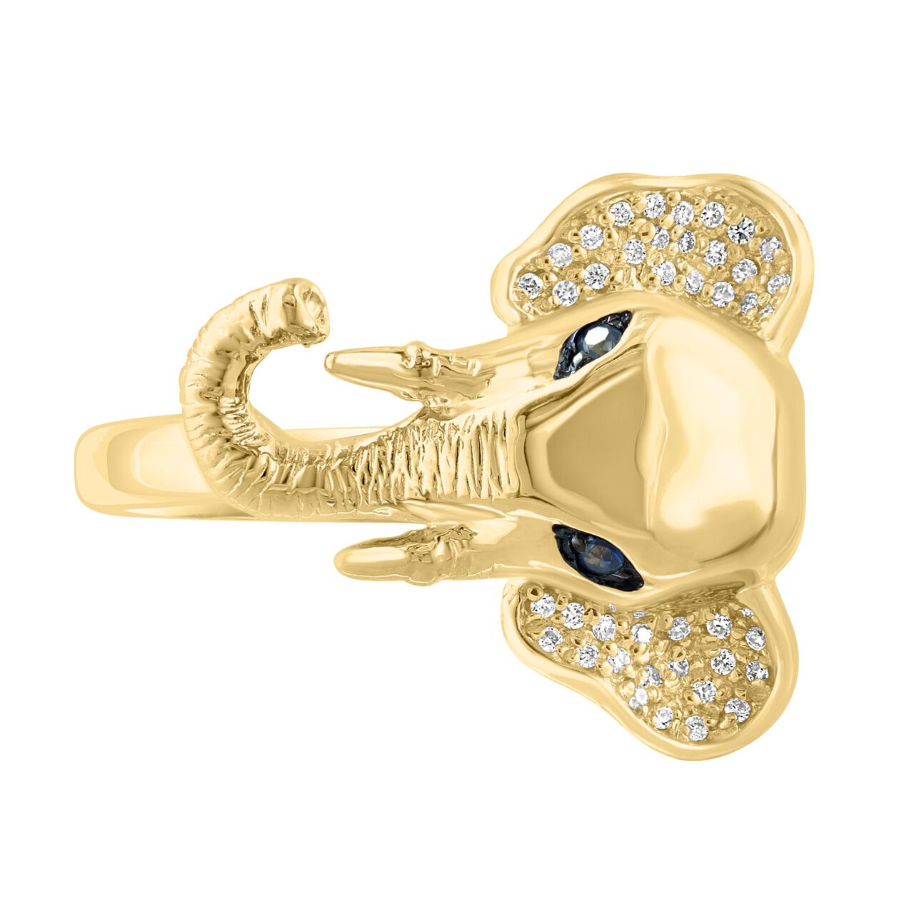 Maison Birks Salon Diamond and Sapphire Elephant Ring RG06418SB Front image number 2