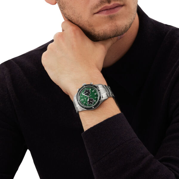 1858 0 Oxygen 44m chronographe automatique en acier inoxydable