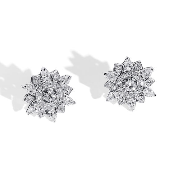 Birks Snowflake White Gold Drop Earrings 450017597770 image number 0