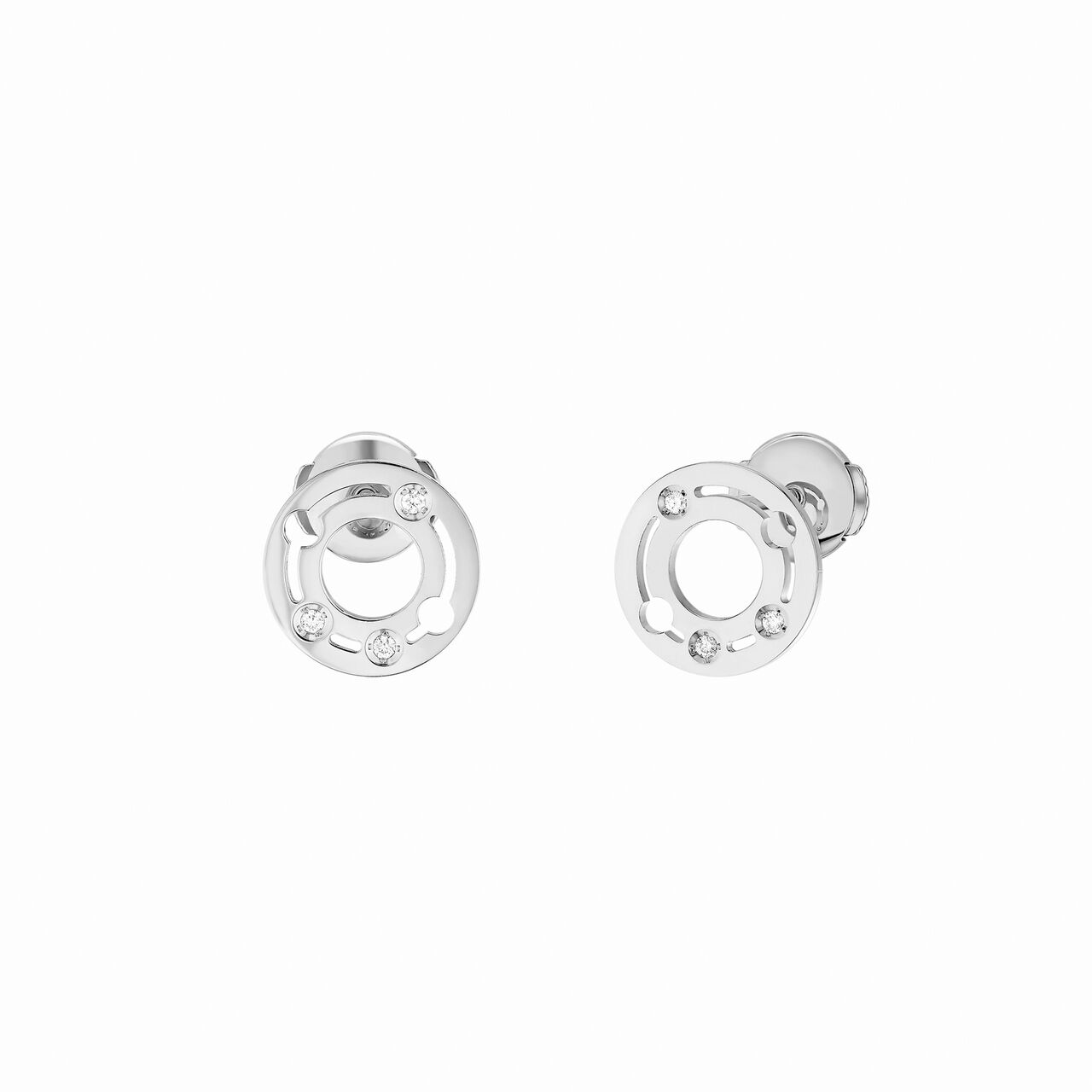 maison birks dinh van paris pulse white gold diamonds earrings 828412 image number 0