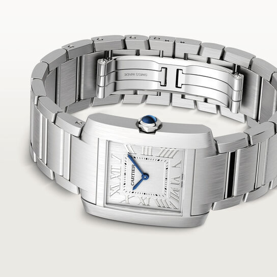 Cartier Tank Française Medium Model Quartz 27 X 32 mm Stainless Steel CRWSTA0074 Angled Side image number 8