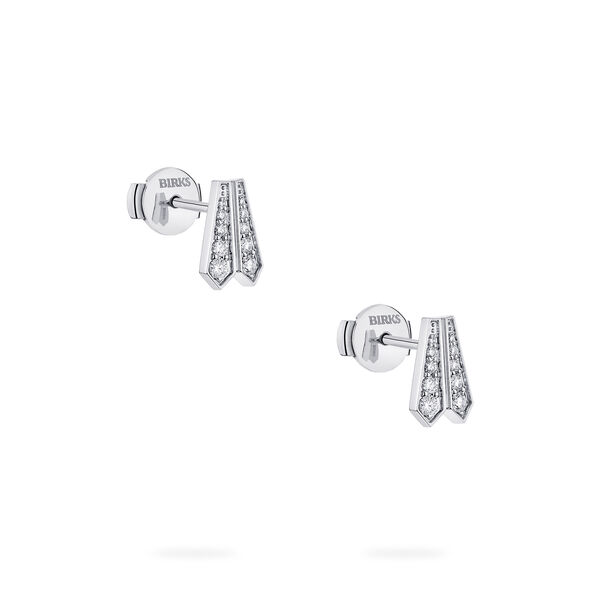 Diamond Earrings in 18K White Gold