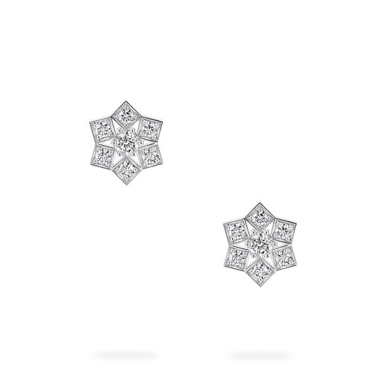 Birks Snowflake White Gold Stud Earrings, Medium image number 0