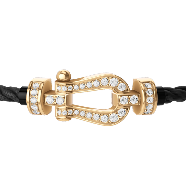 Force 10 Medium White Gold Cable Bracelet