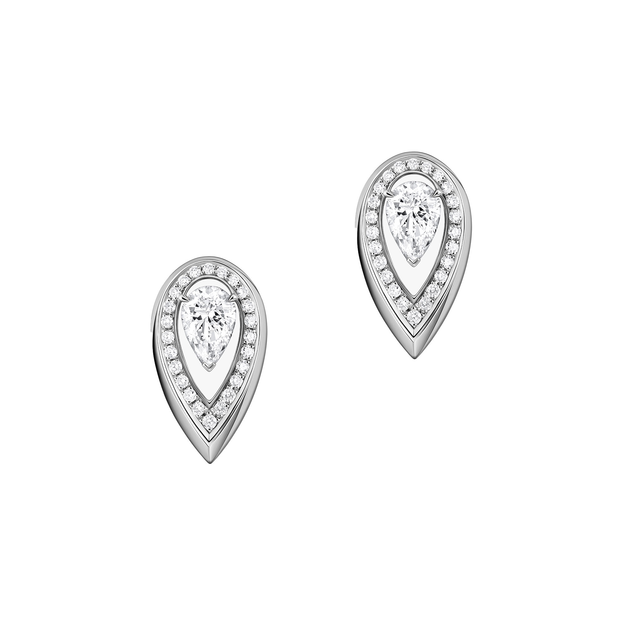 Fiery White Gold and Diamond Stud Earrings .25ct