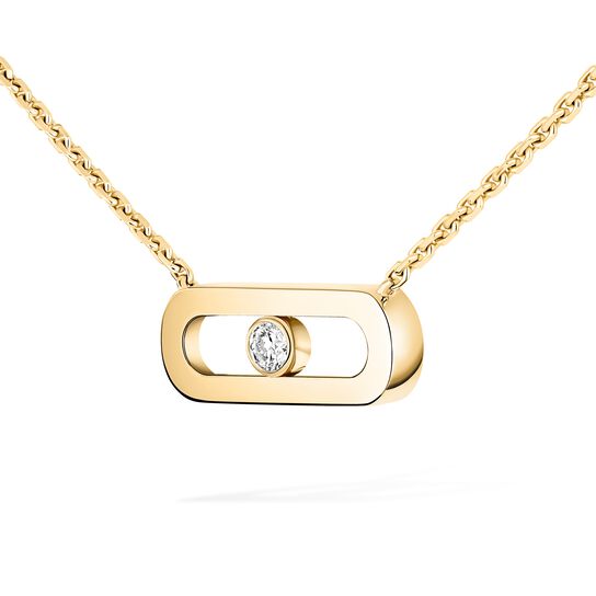 Messika Move Uno Yellow Gold and Diamond Pendant image number 1