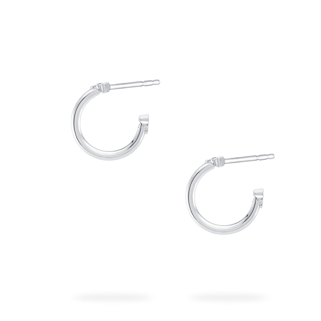 Boucle d'oreille cerceau en argent sterling image number 3