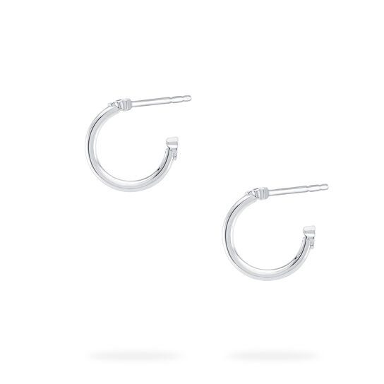 Sterling Silver Hoop Earrings image number 3