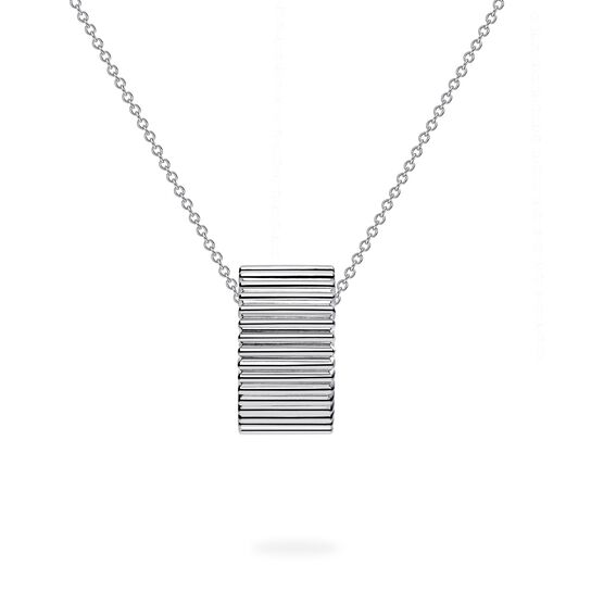 Birks Essentiels pendentif plissé en argent image number 0