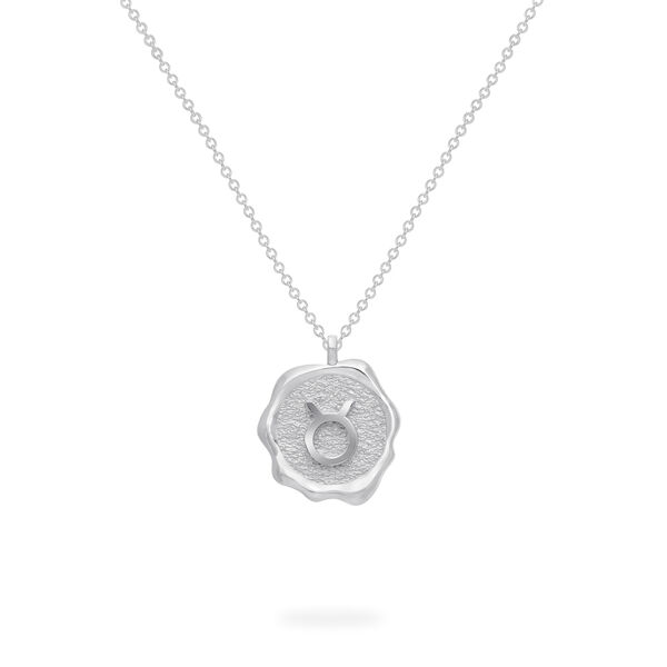 Pendentif Taureau du zodiaque en argent sterling