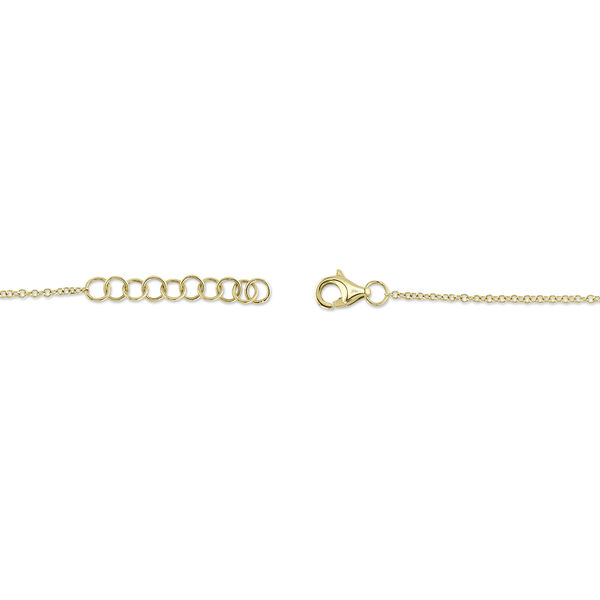 Bracelet Clover en or jaune avec nacre et pav&eacute; de diamants