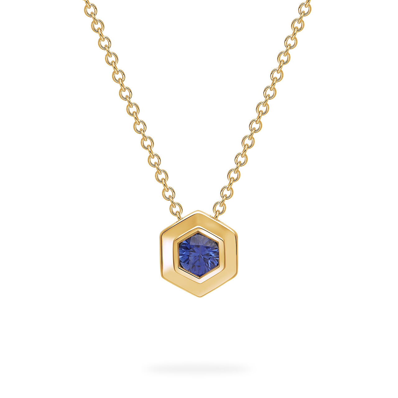 Birks Bee Chic Yellow Gold Birthstone Pendant, Sapphire image number 0