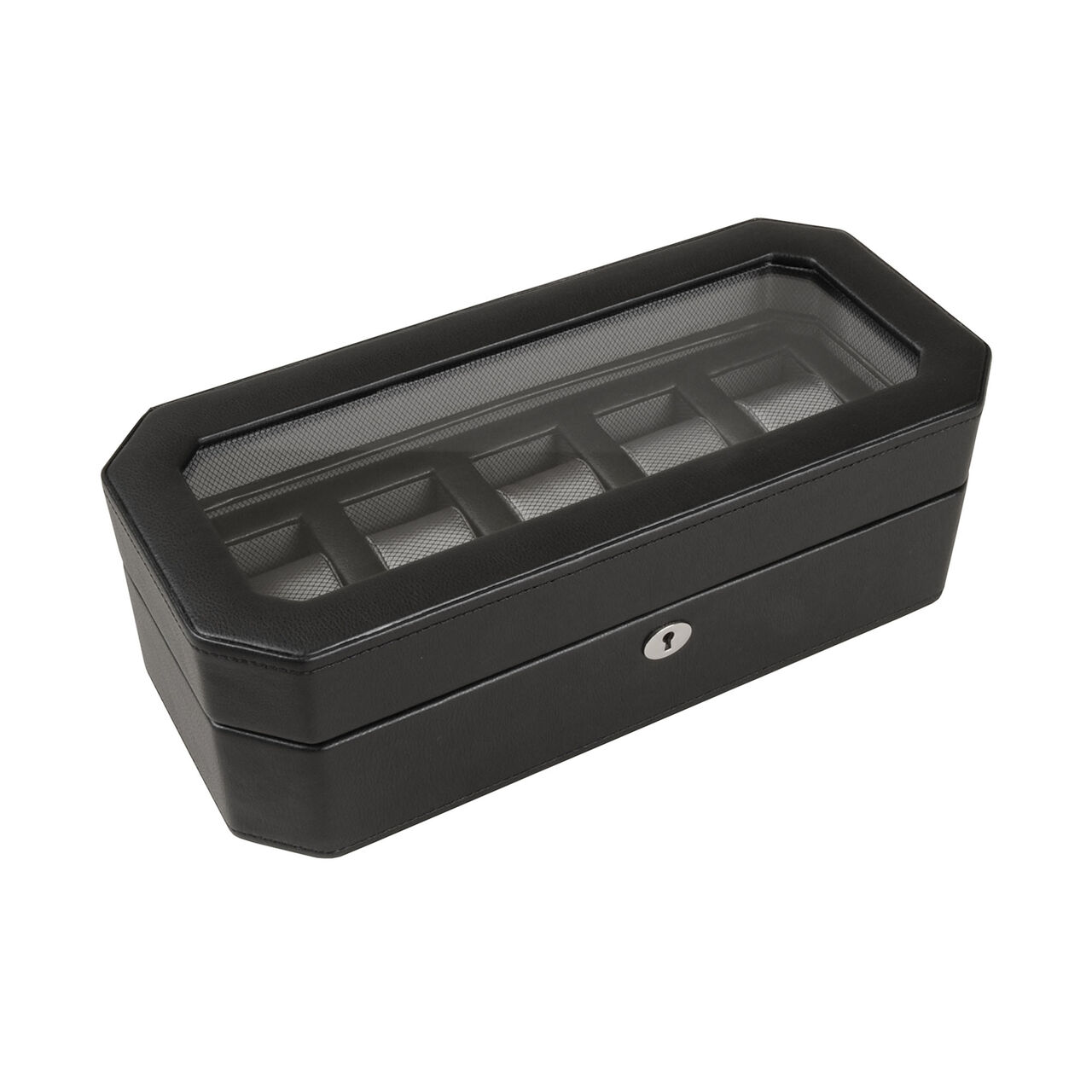 maison birks wolf windsor black 5 piece watch box 4583029 image number 1