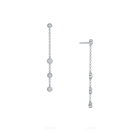 bijoux birks splash diamond long drop earrings image number 0