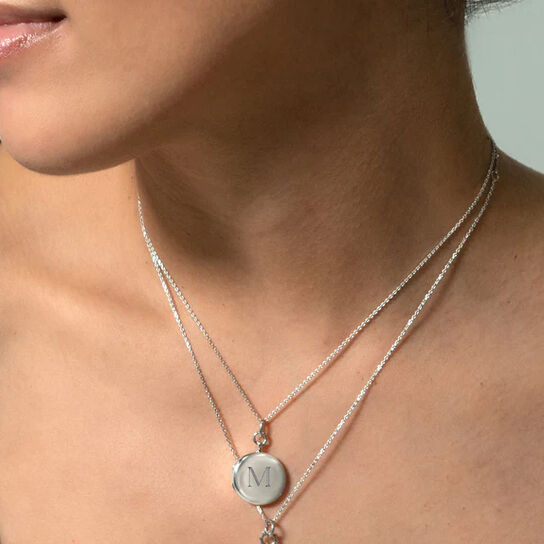Monica Rich Kosann Slim Lockets Quinn Silver Pendant 43165 image number 1