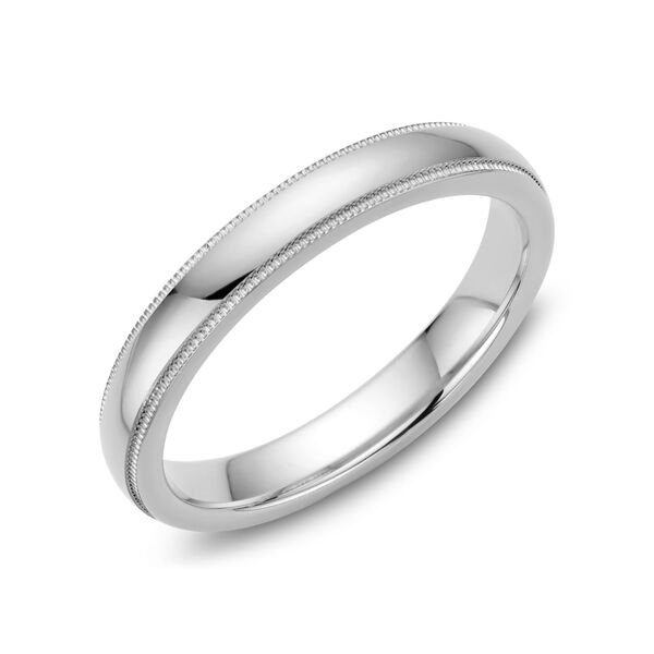 Milgrain Wedding Band, 3 mm