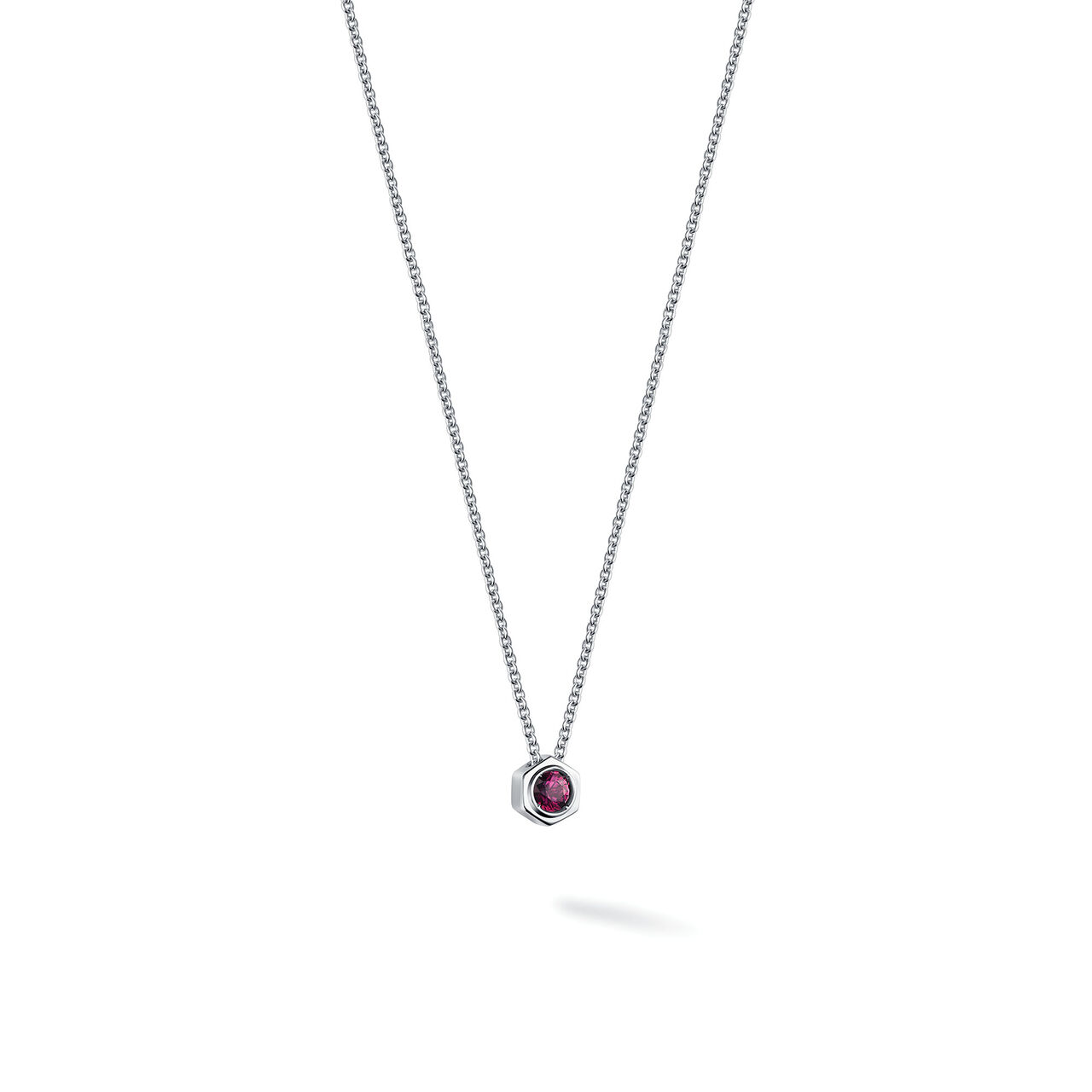 Rhodolite and Silver Pendant image number 1