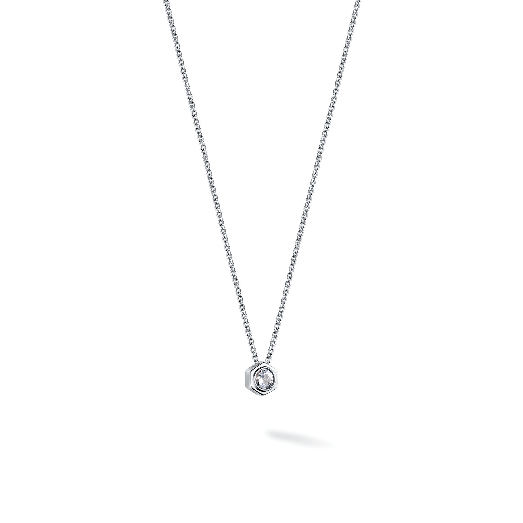 Birks Bee Chic White Quartz and Silver Pendant Earring