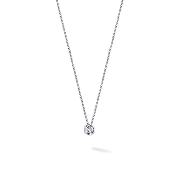 White Quartz and Silver Pendant