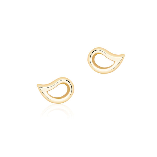Boucles d’oreilles sur clou en or jaune