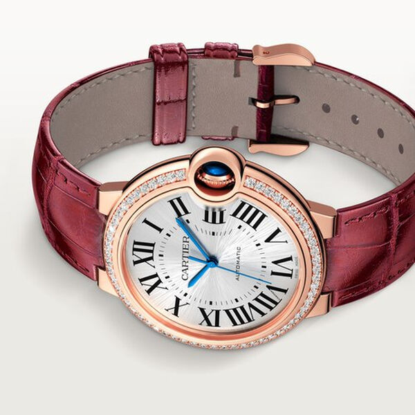 Ballon Bleu de Cartier 40 mm automatique en or rose et diamants