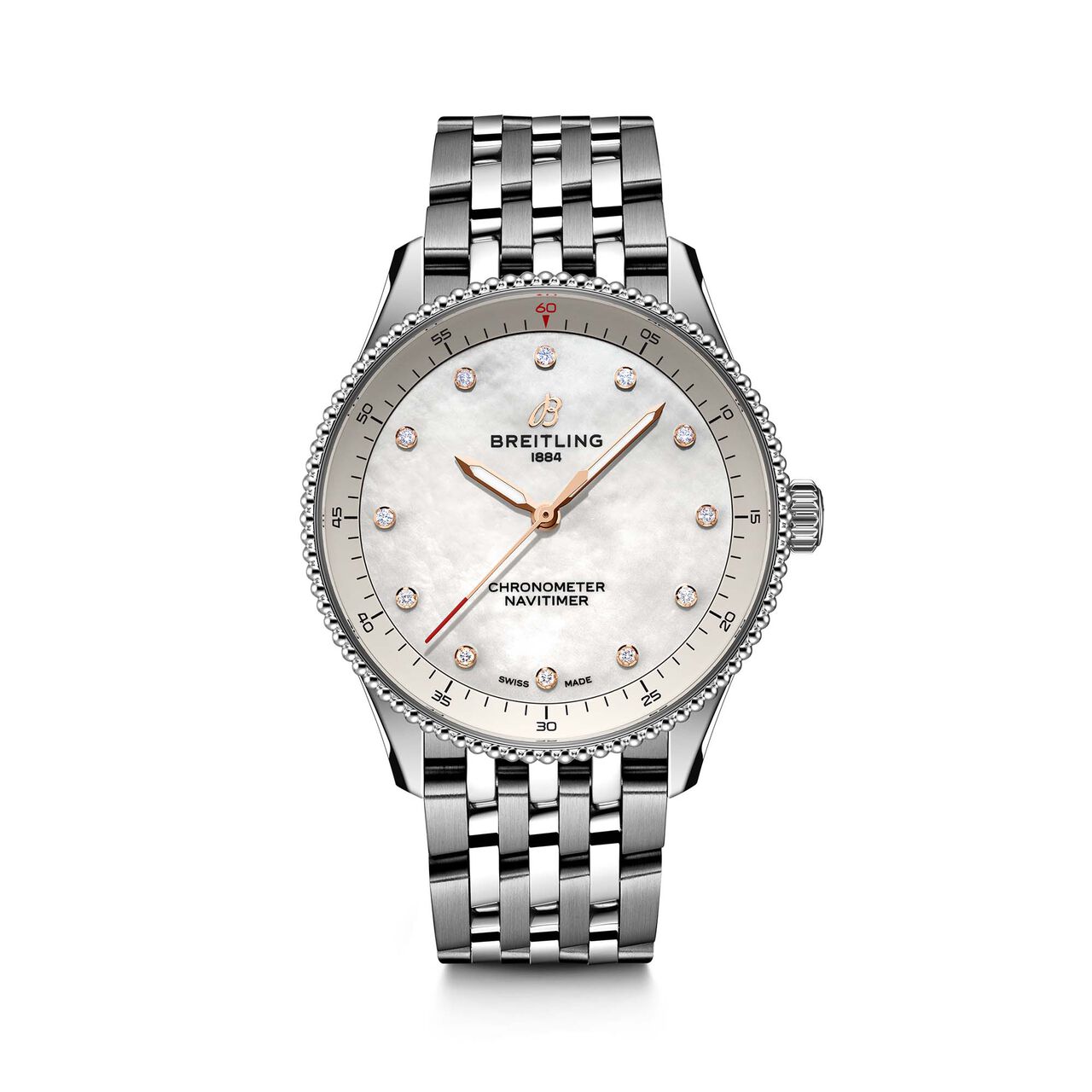 Breitling Navitimer Quartz 32 mm Stainless Steel and Diamond A77320E61A2A1 image number 0