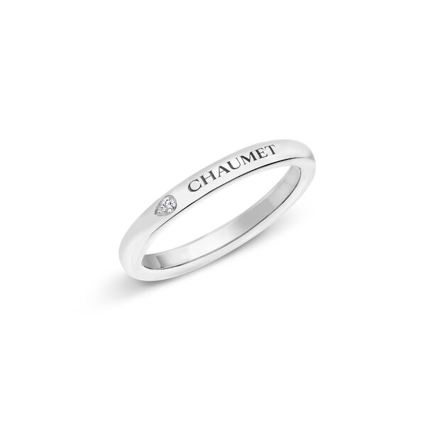 Alliance Les Éternelles de Chaumet en platine avec diamant