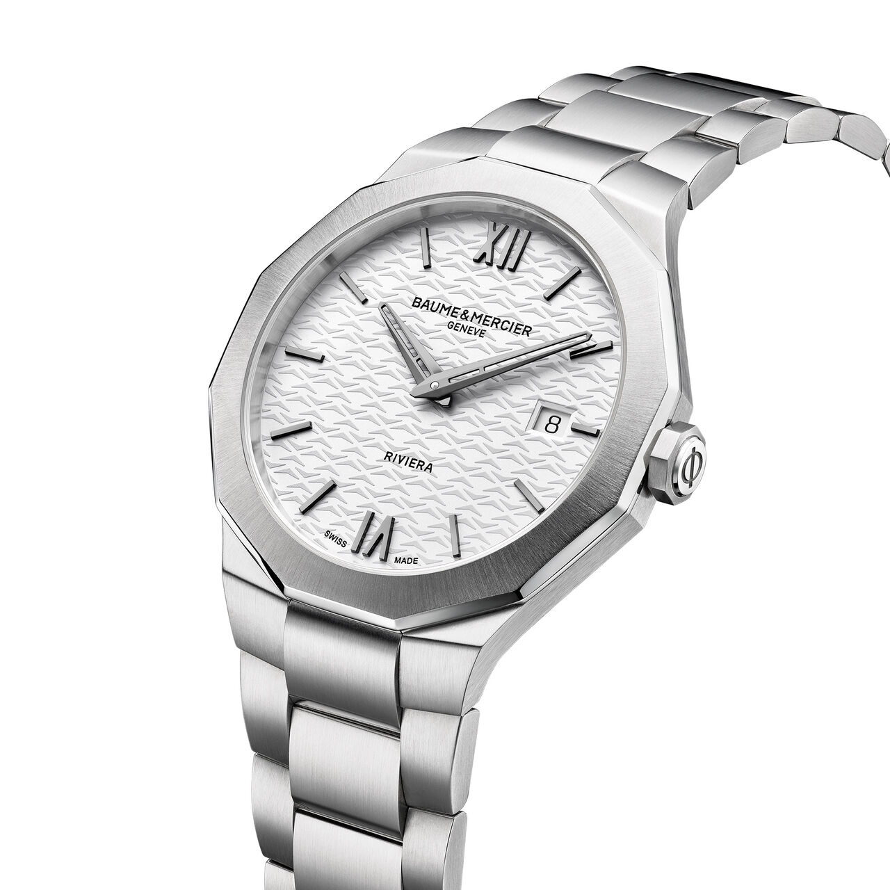 Baume & Mercier Riviera 39 mm quartz en acier inoxydable image number 1