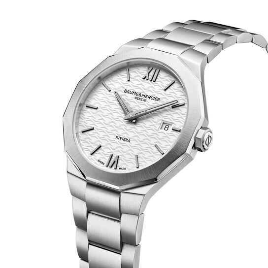 Baume & Mercier Riviera 39 mm quartz en acier inoxydable image number 1