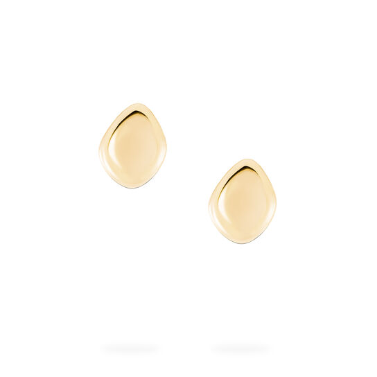bijoux birks pebble yellow gold stud earrings image number 1