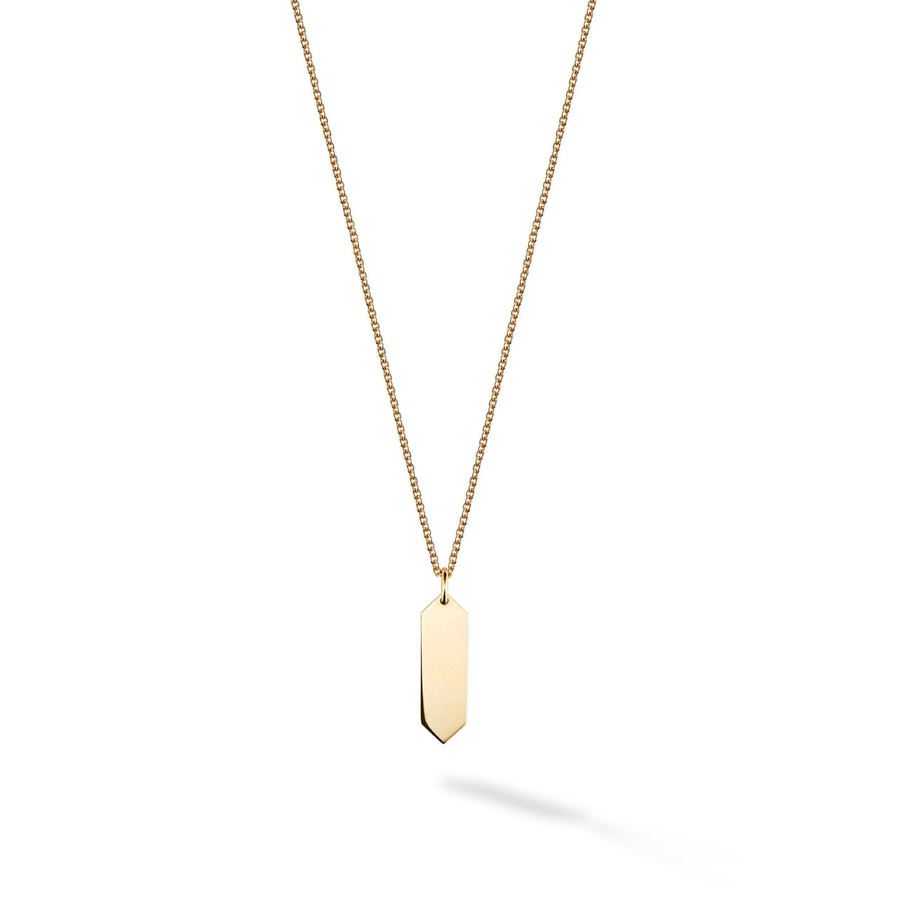 bijoux birks essentials yellow gold engravable drop pendant image number 0