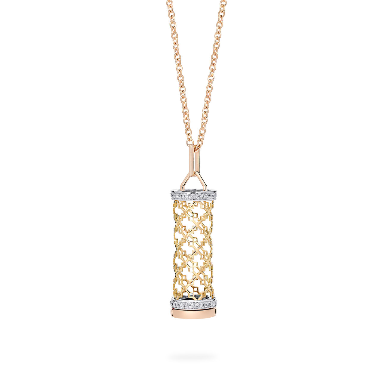 Birks Dare to Dream Diamond Message Pendant, Tri-Gold image number 3