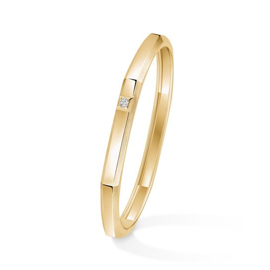 Messika Moderniste Yellow Gold and Diamond Bangle image number 1