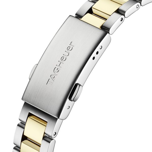 Aquaracer 32 mm quartz en acier inoxydable et plaqué or jaune avec diamants