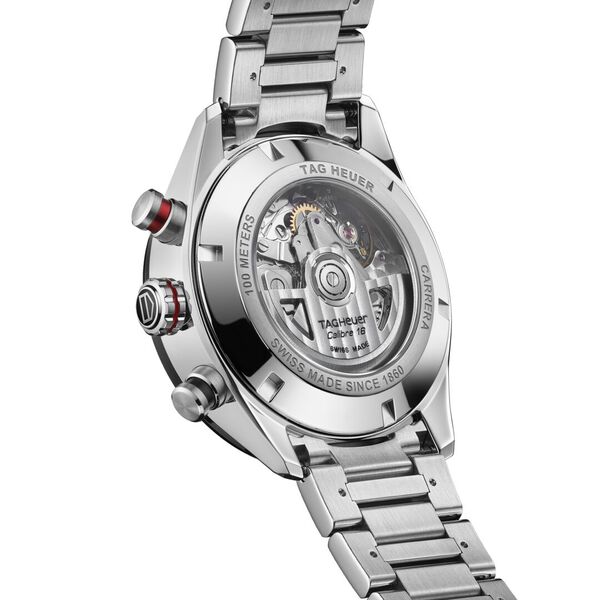 Carrera Automatic Chronograph 44 mm Stainless Steel