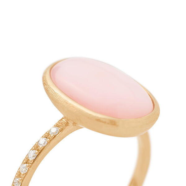 Bague Siviglia Colour en or jaune avec opale rose
