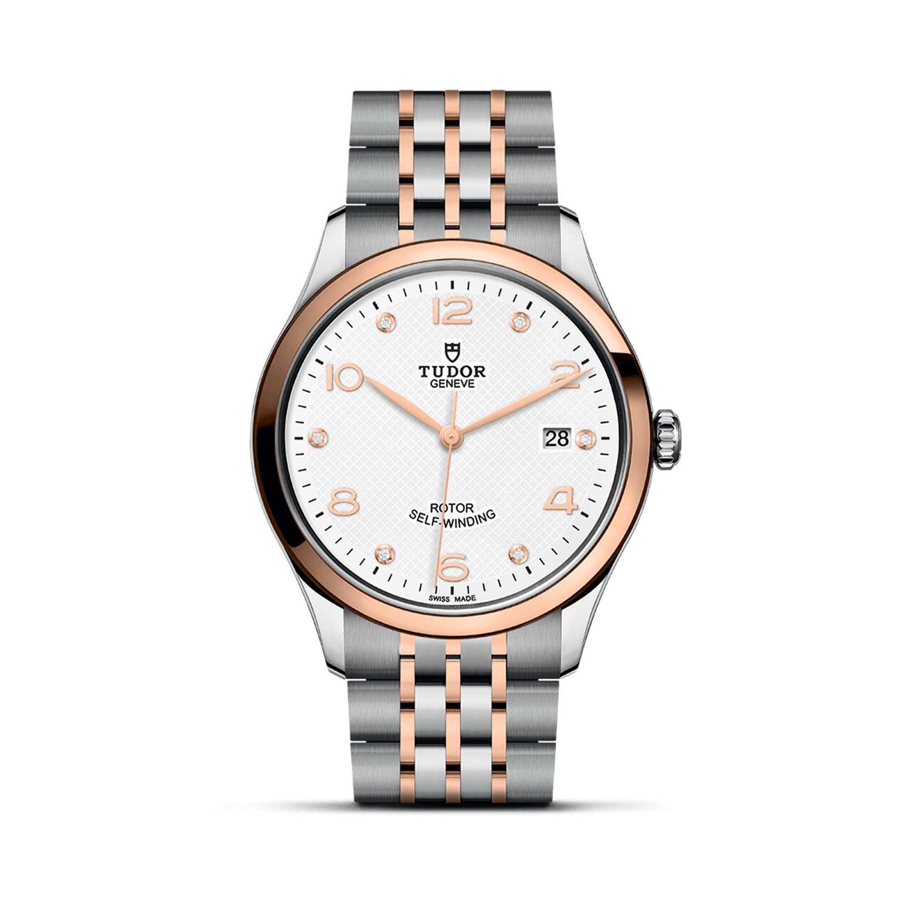 Tudor 1926 39Mm Steel Case White Diamond - Set Dial Steel And Rose Gold Bracelet image number 0