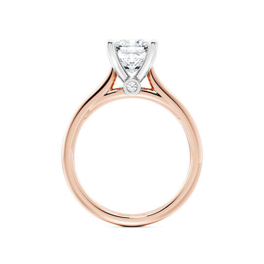 Birks 1879 Cushion-Cut Solitaire Diamond Engagement Ring in Rose Gold image number 2