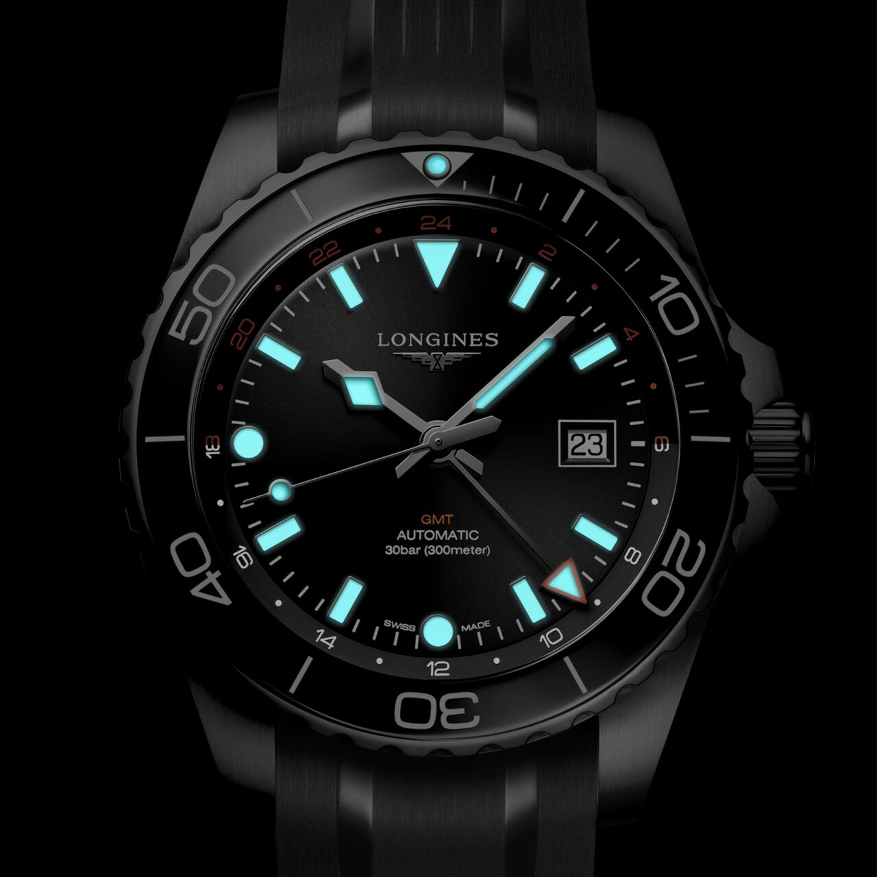 Longines HydroConquest Automatic GMT 43 mm Stainless Steel L3.890.4.56.9 image number 3